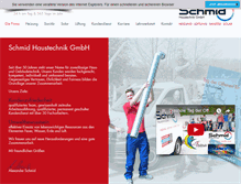 Tablet Screenshot of haustechnik-schmid.de